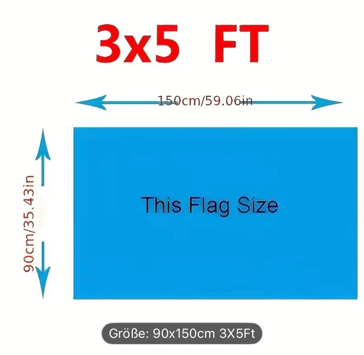 Ezidi Flagge 90cm x 150 cm