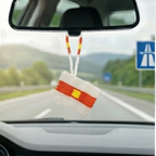 Ezidxan Flaggen-Anhänger aus Perlen – Handarbeit für Auto & Tasche