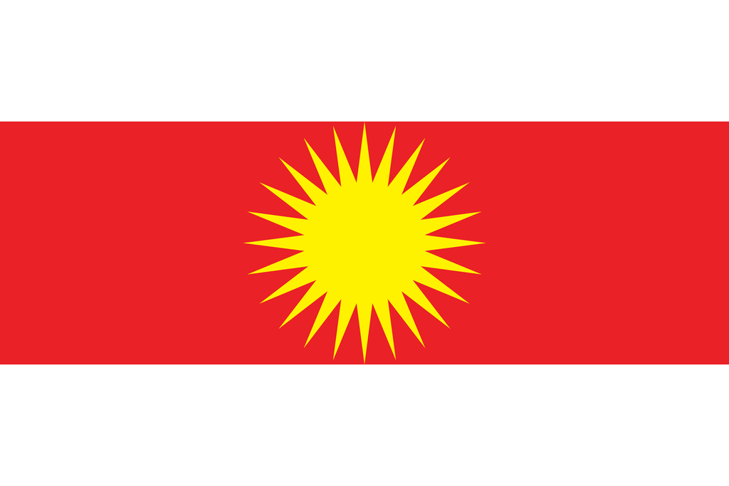 Ezidi Flagge 90cm x 150 cm