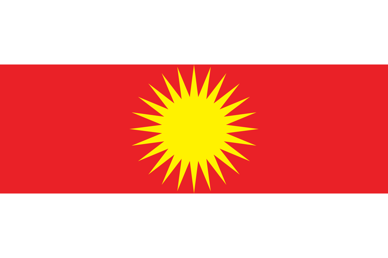Ezidi Flagge 90cm x 150 cm