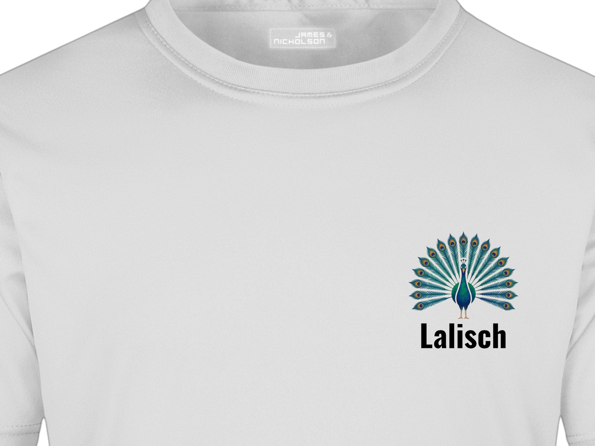 Herren Ezidi T-shirt mit Pfau /Lalisch