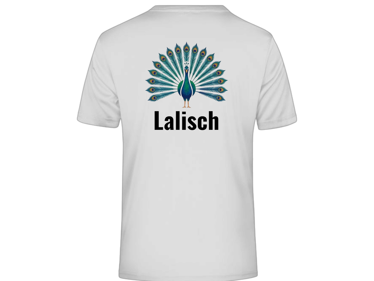 Herren Ezidi T-shirt mit Pfau /Lalisch